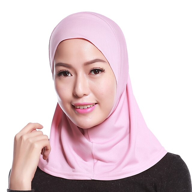  Women's Basic Linen Hijab - Solid Colored