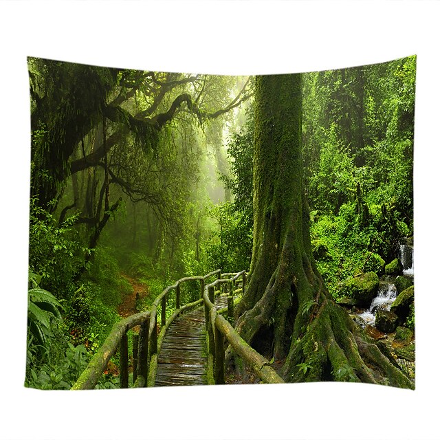 Home & Garden Home Decor | Garden Theme Landscape Wall Decor 100% Polyester Contemporary Modern Wall Art, Wall Tapestries of - A