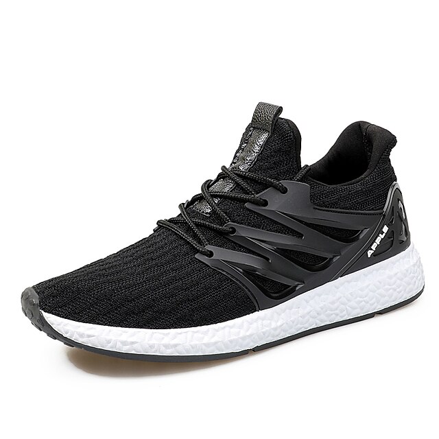  Men's Comfort Shoes Tulle Spring / Fall Athletic Shoes Running Shoes Black / Outdoor