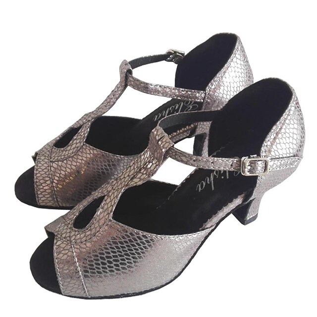  Mujer Zapatos de baile Zapatos de Baile Latino Tacones Alto Tacón Personalizado Personalizables Gris / Interior