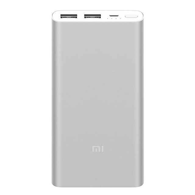  Original Xiaomi Mi Power Bank 2 10000 mAh External Battery portable charging Quick Charge 10000mAh Powerbank Supports 18W Charging Dual USB Port