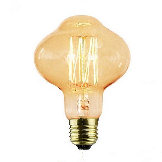  1 stück 40 watt e27 d80 retro dimmbar / dekorative warmweiß glühlampe vintage edison glühbirne ac220-240v