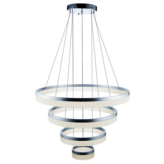  80 cm Dimmable Pendant Light Metal Acrylic Painted Finishes 110-120V 220-240V