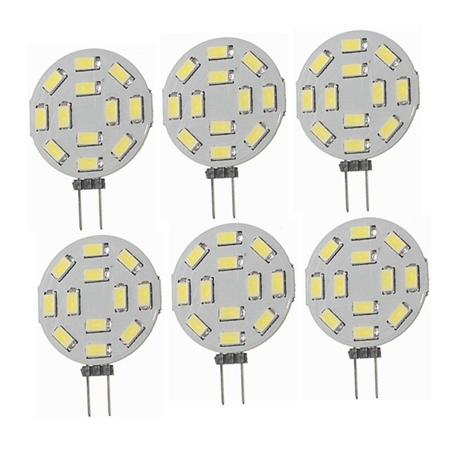  6 τεμ 1.5 W LED Φώτα με 2 pin 360 lm G4 T 12 LED χάντρες SMD 5730 Διακοσμητικό Θερμό Λευκό Ψυχρό Λευκό 12-24 V