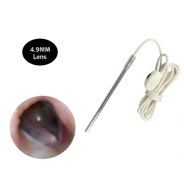  4.9mm soczewki medyczne usb endoskop dla otg android telefon pc inspekcja borescope otoscope aparat endoskopowy do ucha nos