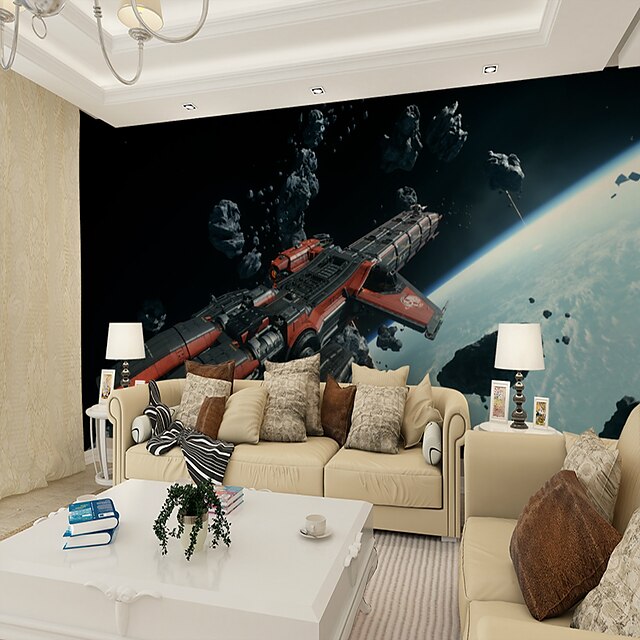  3d sci-fi przestrzeni obyczajowej dużej ściennej nakrycia mural tapety napadu sypialni restauraci tv tło