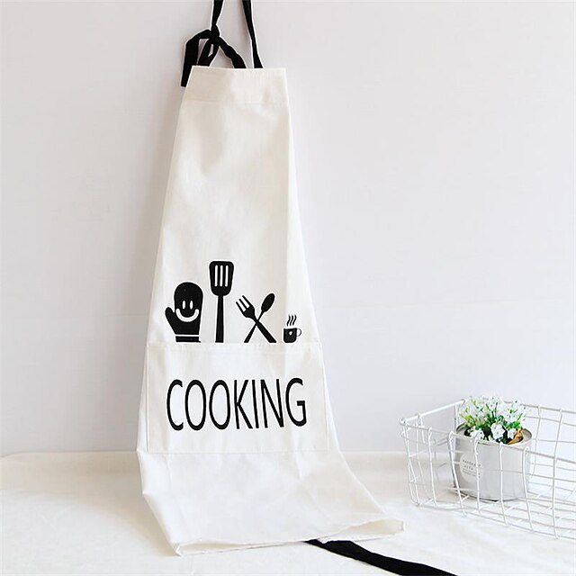  High Quality 1pc Linen/Cotton Apron High Quality, Kitchen Cleaning Supplies