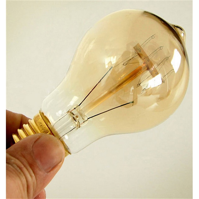  1st 40 W E26 / E27 A60(A19) Varmvit 2300 k Kontor / företag / Bimbar / Dekorativ Glödande Vintage Edison glödlampa 220-240 V