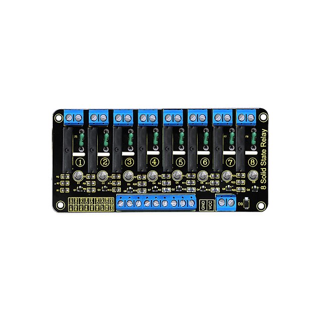  Keyestudio Eight Channel Solid-State Relay Module for Arduino