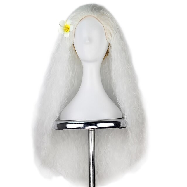  Moana Princess Moana Cosplay Wigs All 32 inch Heat Resistant Fiber White Anime