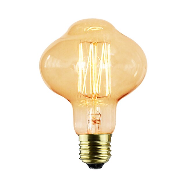  1pc 40 W E26 / E27 D80 Ampoule incandescente Edison Vintage 220-240 V