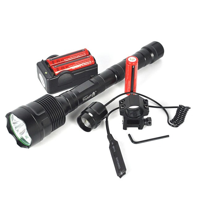  LED Flashlights / Torch Diving Flashlights / Torch 6000 lm LED Emitters 3 Mode with Batteries with Remote Controller Camping / Hiking / Caving Everyday Use Diving / Boating EU USA Black / IPX-6