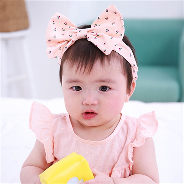  Infant Girls' Cotton Hair Accessories Blushing Pink One-Size / Headbands