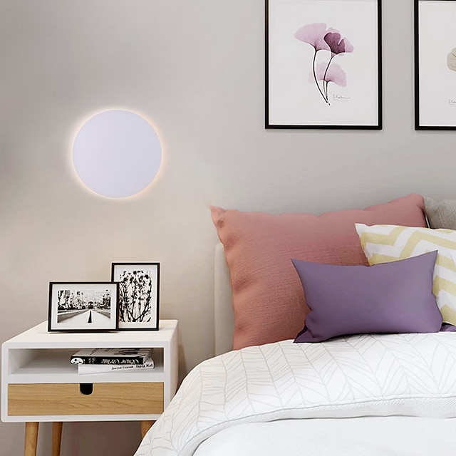  Lightinthebox matowe kinkiety LED do wnętrz minimalistyczny salon sypialnia żelazny kinkiet 110-120v 220-240v 6 w/zintegrowana dioda led/certyfikat ce