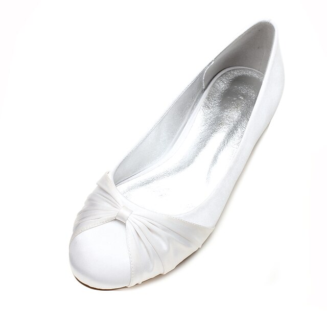  Pentru femei pantofi de nunta Cadouri de Valentin Petrecere Apartamente de nuntă Pantofi de mireasa Pantofi de domnișoară de onoare Legătură Panglică Toc Drept Vârf rotund De Bază Balerină minimalism