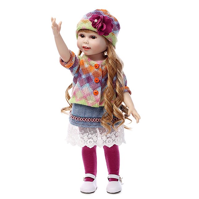  NPKCOLLECTION 18 inch NPK DOLL Κούκλες σαν αληθινές Κορίτσι κορίτσι Μωρά Κορίτσια Νεογέννητος όμοιος με ζωντανό Χαριτωμένο Ασφαλής για παιδιά Non Toxic Σιλικόνη πλήρους σώματος Σιλικόνη