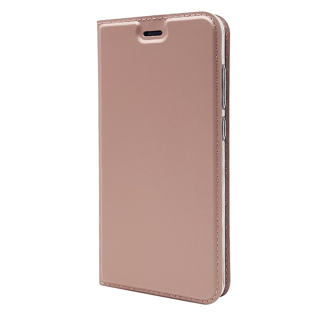  Coque Pour Huawei P10 Lite Porte Carte / Avec Support Coque Intégrale Couleur Pleine Dur faux cuir