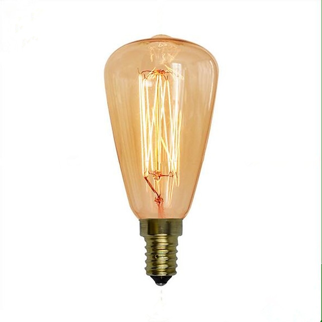  1pc 40 W E14 ST48 לבן חם 2300 k רטרו / דקורטיבי ליטוש וינטג 'אדיסון Light Bulb 220-240 V
