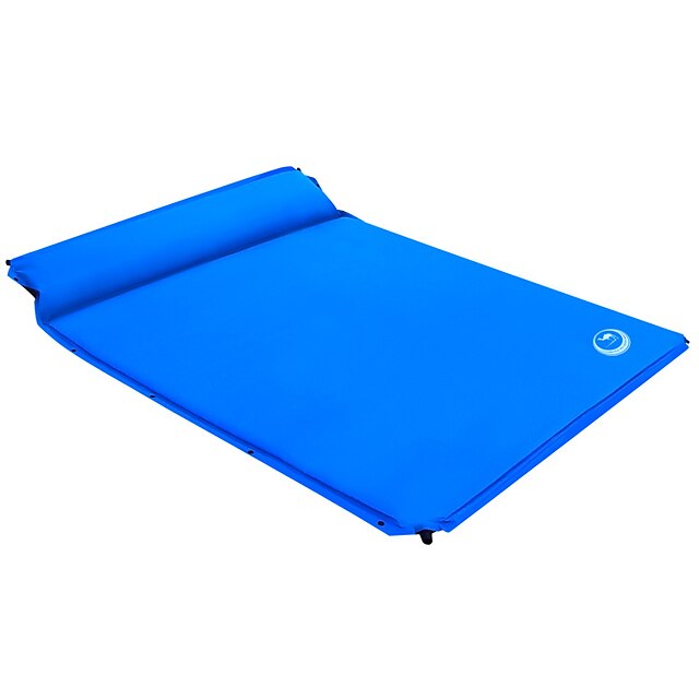  Shamocamel® Self-Inflating Sleeping Pad Outdoor Camping Portable Comfortable Thick Inflated 187*158*3 cm for 2 person Camping / Hiking Outdoor Spring Summer Fall Dark Green Dark Blue