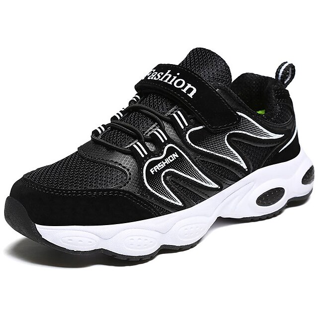 Boys' Shoes Tulle Spring / Fall Comfort Athletic Shoes Running Shoes Magic Tape for Child's Dark Blue / Black / White / Black / Red