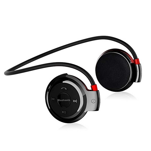  litbest på hörlurar bluetooth trådlöst halsband sport utomhus fitness headset stödjer tf-kort vikbar kompakt