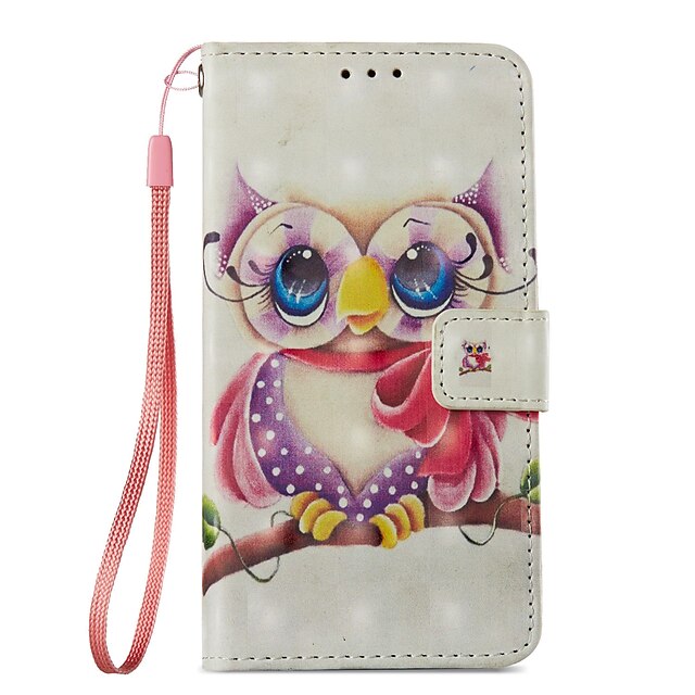  Etui Til Xiaomi Redmi Note 5A / Xiaomi Redmi Note 4X / Redmi 5A Lommebok / Kortholder / med stativ Heldekkende etui Ugle Hard PU Leather / Xiaomi Redmi 4A