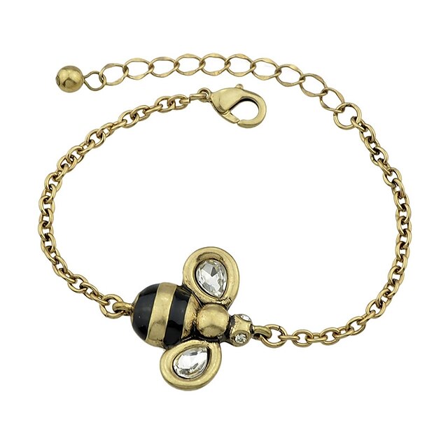  Damskie Bransoletki i łańcuszki na rękę Pszczoła damska Podstawowy Vintage Stop Bransoletka Biżuteria Złoty Na Randka Ulica
