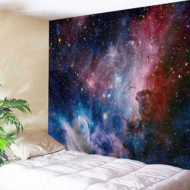  Wall Tapestry Art Decor Blanket Curtain Picnic Tablecloth Hanging Home Bedroom Living Room Dorm Decoration Fantasy Galaxy Star Moon Sun