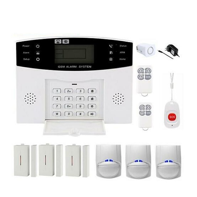  CS85 Wireless WIFI Home Burglar Alarm Systems GSM Platform GSM Remote Controller 433 Hz DIY Kit Smart Security Protection Light / Sound Alarms Apparatus for Home