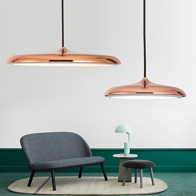 Lights & Lighting Pendant Lights | 1-Light LED Bowl Pendant Light Downlight Painted Finishes Metal Modern Simplicity Mini Style 