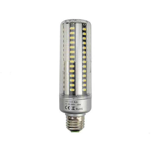  1 buc 25 W Lămpi de porumb cu LED 3000 lm E26 / E27 T 96 LED-uri de margele SMD 5736 Decorativ Alb Cald Alb Rece 85-265 V / RoHs / CE