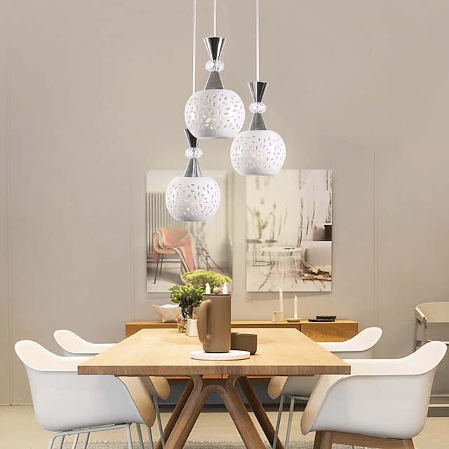  3-Light LED Pendant Light Metal Ceramic Cluster Others Modern Contemporary 110-120V 220-240V