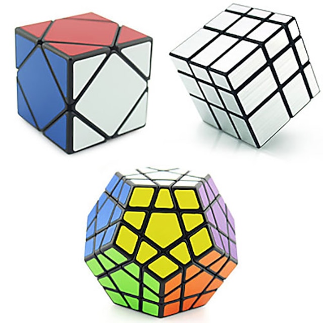  set de cuburi de viteză 3 buc cub magic iq cube 3*3*3 cub magic jucărie educațională antistres cub puzzle viteza clasic& cadou jucărie atemporal pentru adulți / 14 ani+