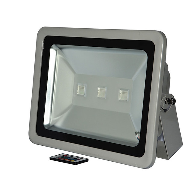 1pc 150 W Focos LED Luz de grama Impermeable Control remoto Regulable RGB 85-265 V Iluminación Exterior 3 Cuentas LED