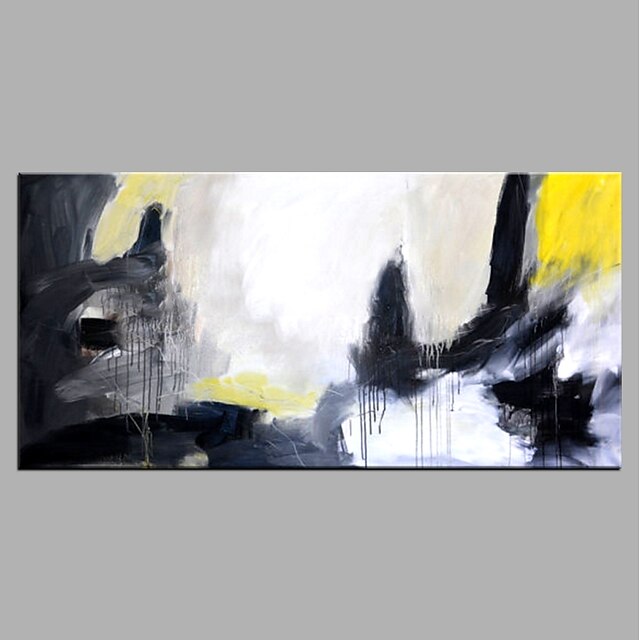  Hang-Malowane obraz olejny Ręcznie malowane - Abstrakcja Nowoczesny Zwinięte płótna / Zwijane płótno