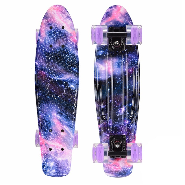  22 Inch Cruisers Skateboard / Complete Skateboard PP (Polypropylene) ABEC-11 Stars Sports Outdoor Professional Red / Green / White / Purple