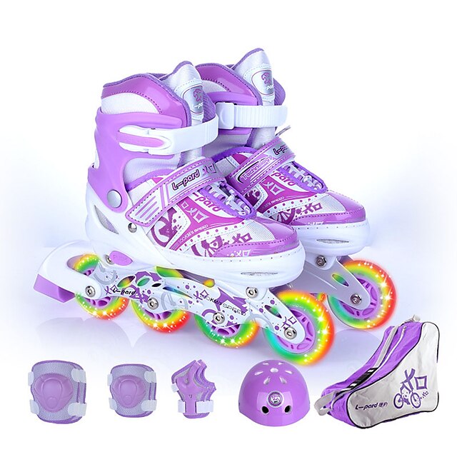  Boys' / Girls' Inline Skates Kid's Breathability, Wearable, Adjustable Flexible ABEC-7 - Purple, Blushing Pink, Blue
