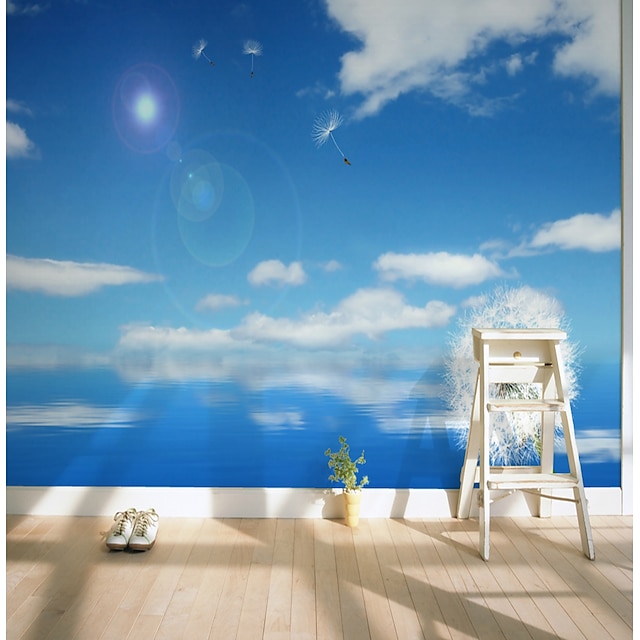  Personalizado céu azul 3d grande muralha de parede papel de parede ajuste quarto quarto flor