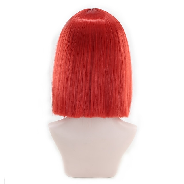 Beauty & Hair Wigs & Hair Pieces | Synthetic Wig Straight Kardashian Bob Wig Short Pink Red Synthetic Hair Womens Synthetic New 