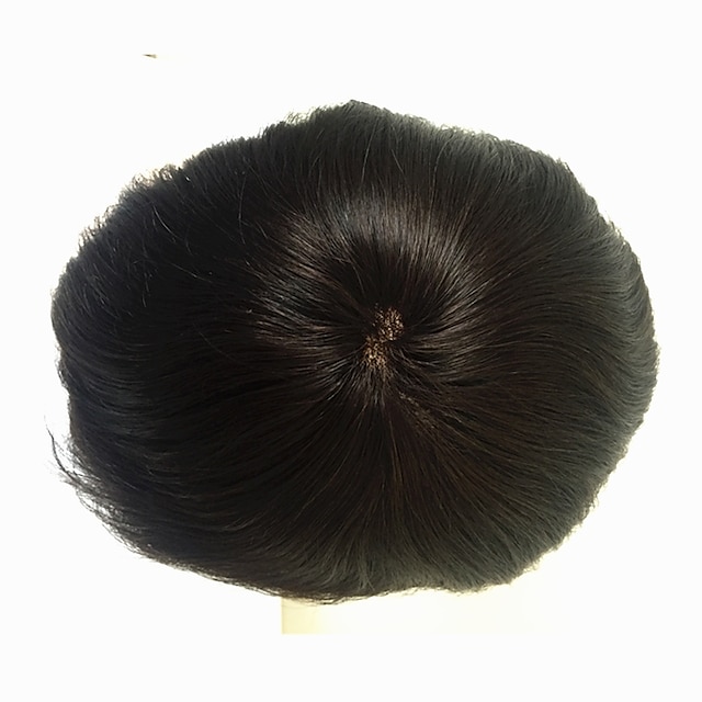 Beauty & Hair Wigs & Hair Pieces | Mens Remy Human Hair Toupees 100% Hand Tied - GD37142