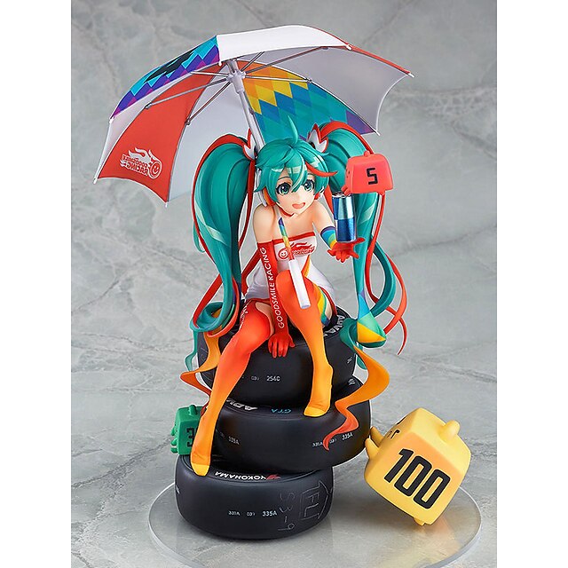  Anime Action Figures Inspired by Vocaloid Snow Miku 2018 PVC(PolyVinyl Chloride) CM Model Toys Doll Toy Men's Women's