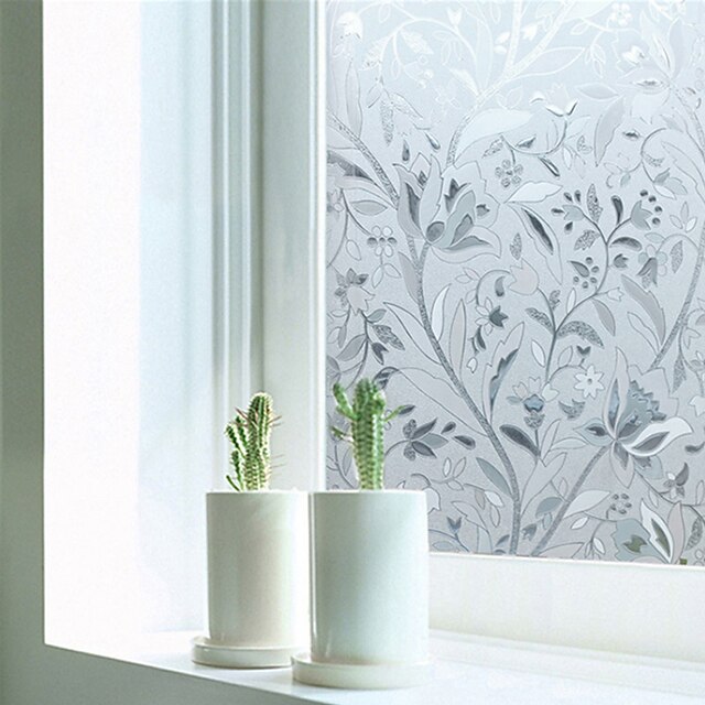 Glass Window Film Window Film Stickers Decoration Floral PVC / Vinyl
