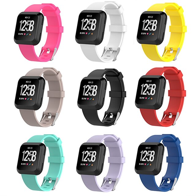  Inteligentny pasek do zegarka na Fitbit 1 pcs Pasek sportowy Silikon Zastąpienie Opaska na nadgarstek na Fitbit Versa 23mm