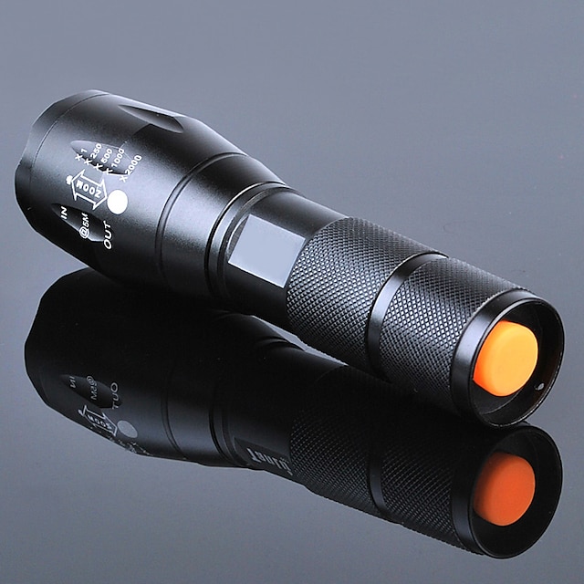  LED Flashlights / Torch Waterproof 3000 lm LED Emitters 5 Mode with Battery and Charger Waterproof Night Vision Camping / Hiking / Caving Everyday Use Cycling / Bike Black / Aluminum Alloy / US Plug