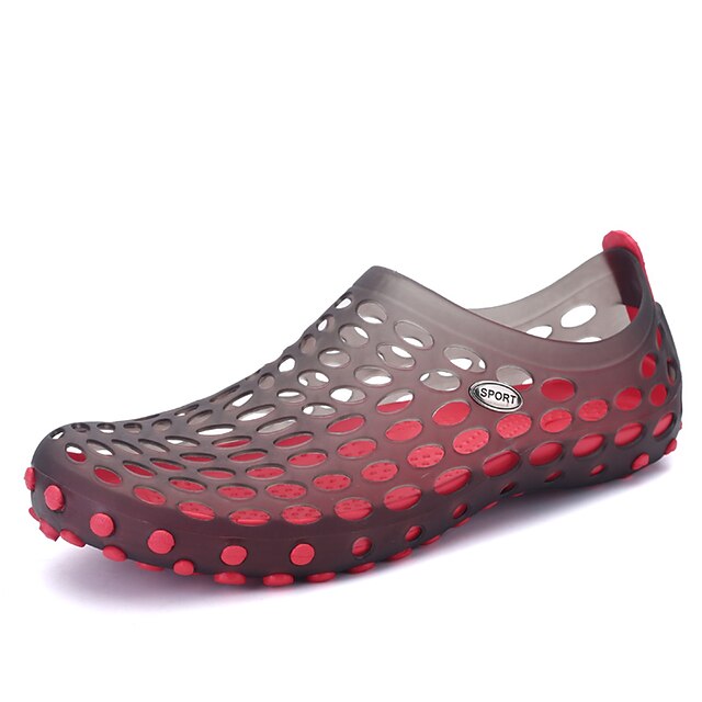  Pentru femei Sandale În aer liber Vară Toc Drept Confortabili PU Negru Rosu Albastru