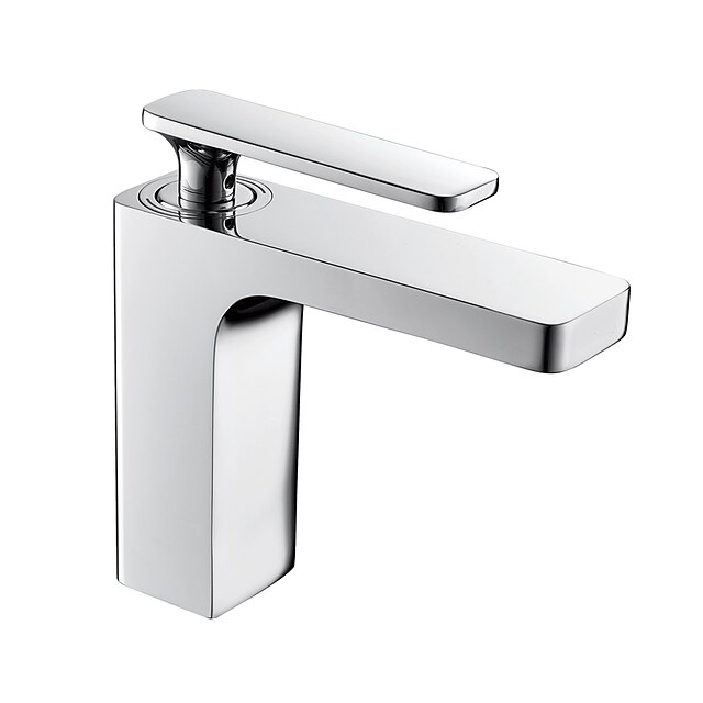  バスルームのシンクの蛇口 - Standard クロム センターセット シングルハンドルつの穴Bath Taps