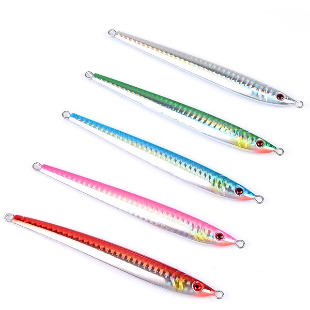  5 pcs Appât métallique leurres de pêche Poissons nageur / Leurre dur Appât métallique Classique Générique Affaissement rapide Bass Truite Brochet Pêche en mer Pêche au leurre Bateau de pêche / Pêche