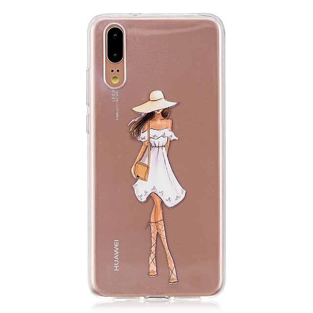  Custodia Per Huawei Huawei P20 / Huawei P20 Pro / Huawei P20 lite Traslucido Per retro Sexy Morbido TPU / P10 Plus / P10 Lite / P10