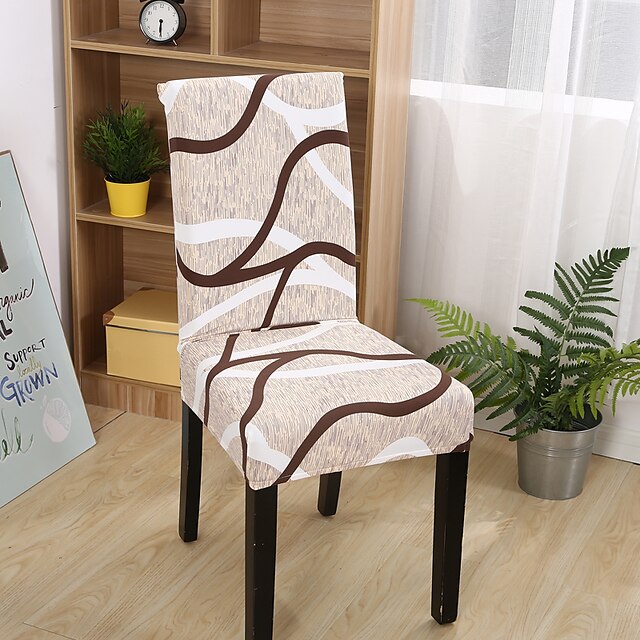  Chair Cover Multi Color Reactive Print Polyester Slipcovers