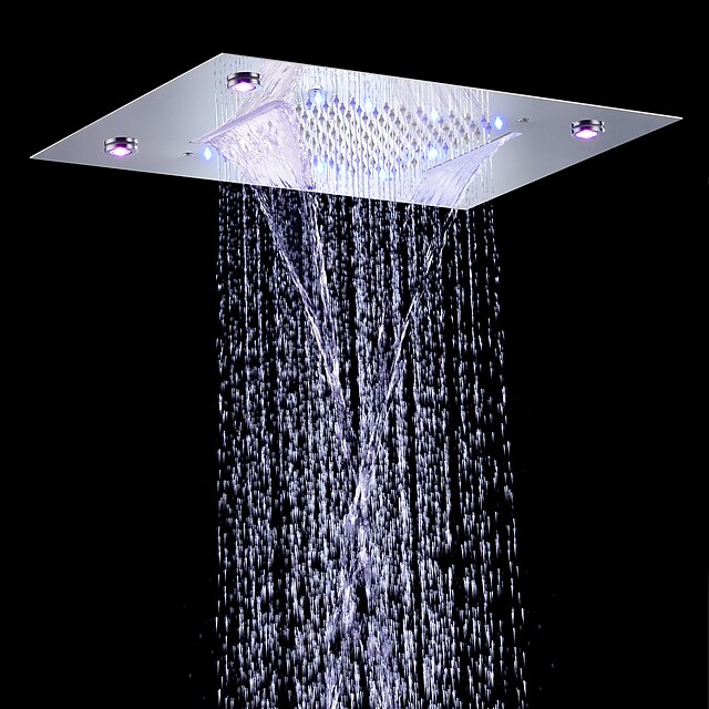 Duschset einstellen - Regendusche Moderne Chrom Wandmontage Keramisches